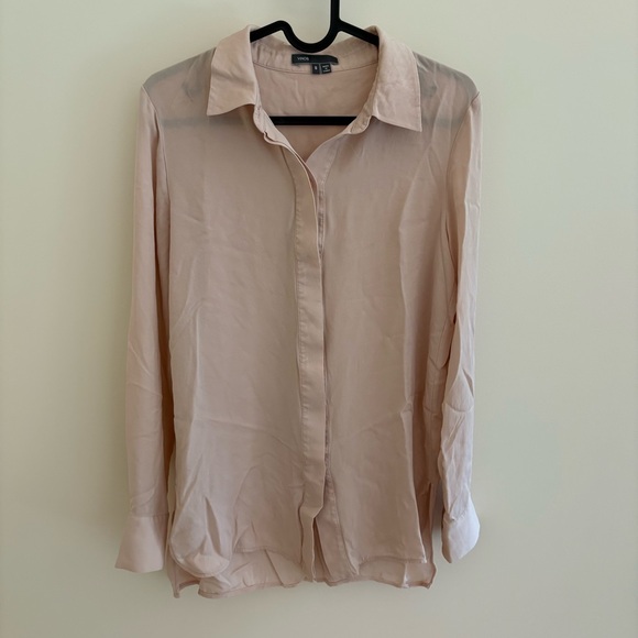 Vince Blush Pink Button Down Top - Picture 1 of 9